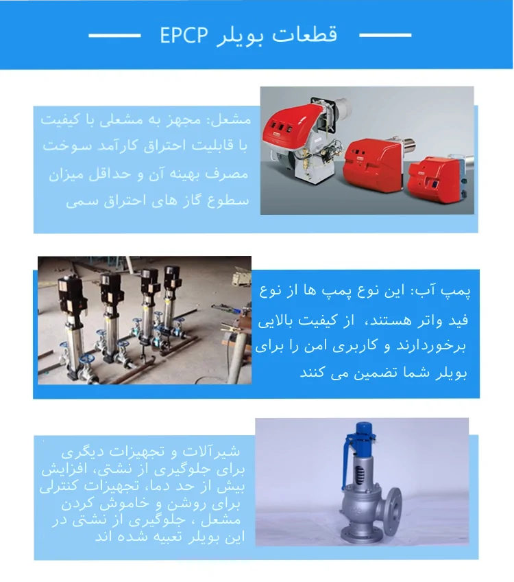 مشخصات بویلر فولادی wns