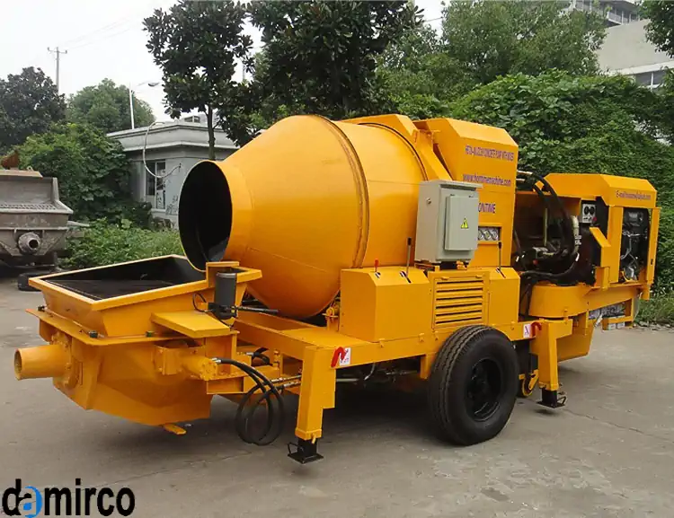 پمپ بتن از نمای دیگر