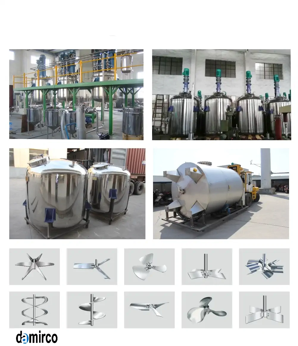 عکس اجزای راکتور خط تولید شیمیایی