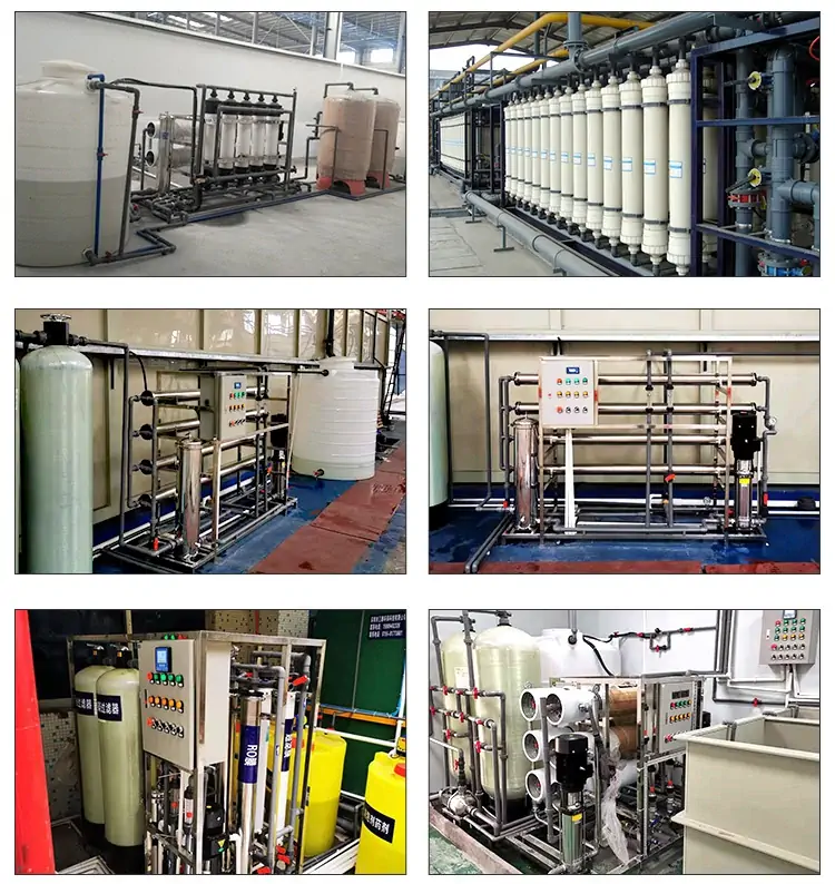 نمونه هایی از استفاده از تصفیه آب 99.8%.