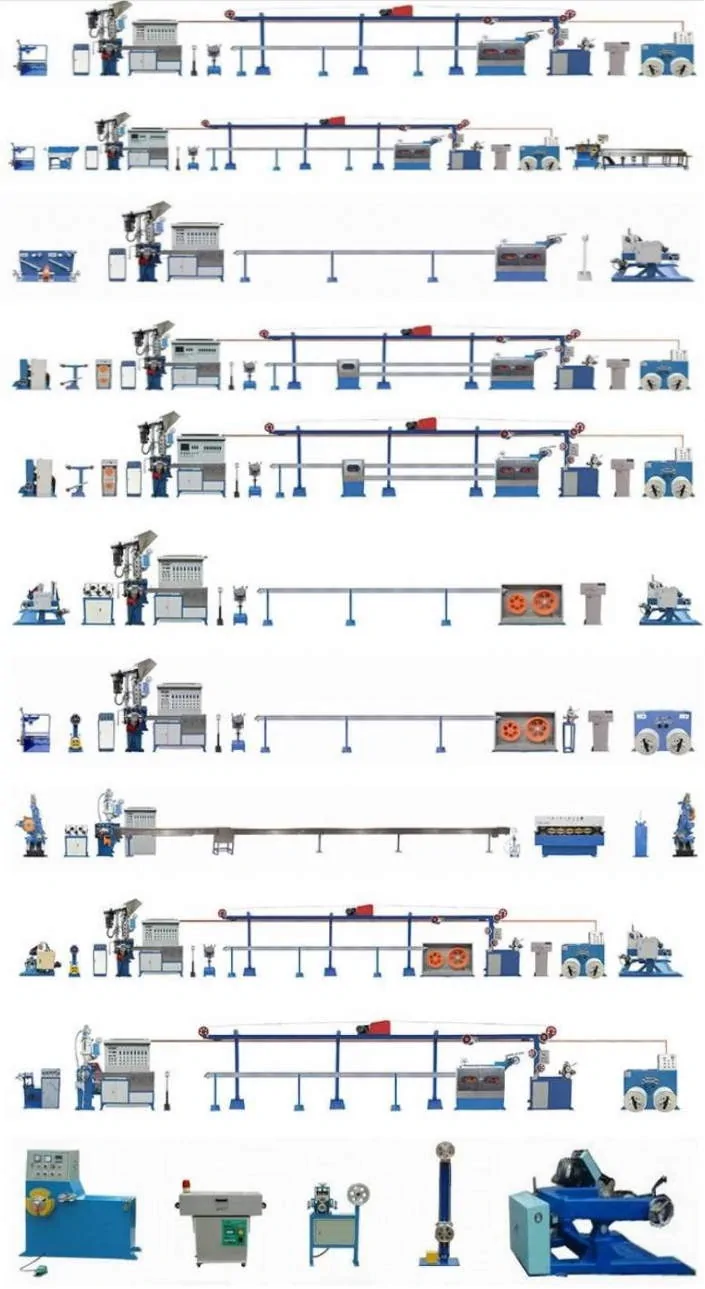 عکس لایوت انواع خطوط تولید سیم و کابل و چینش آنها