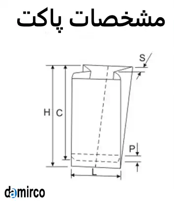 عکس مشخصات پاکت کاغذی