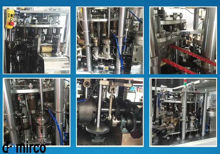 عکس جزئیات دستگاه لیوان کاغذی رودا