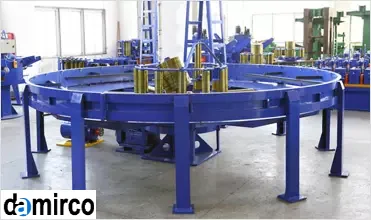 عکس قسمت ذخیره سازی ورق در خط تولید لوله