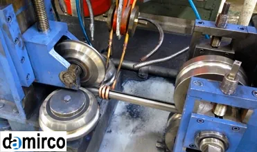 عکس قسمت جوش های فرکانس خط لوله