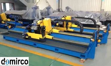 عکس قسمت برش خط تولید لوله