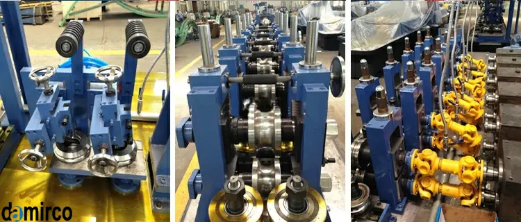 عکس دوم قسمت فورمینگ و شکل دهی لوله