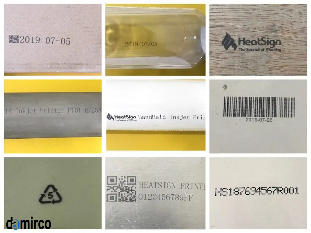 تصویر چند نمونه چاپ توسط جت پرینتر