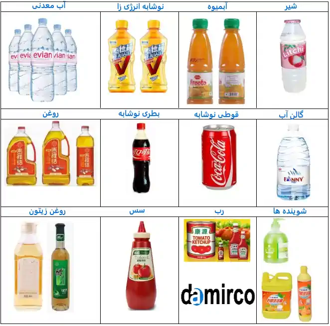 عکس موارد استفاده دستگاه شیرینگ پک بطری