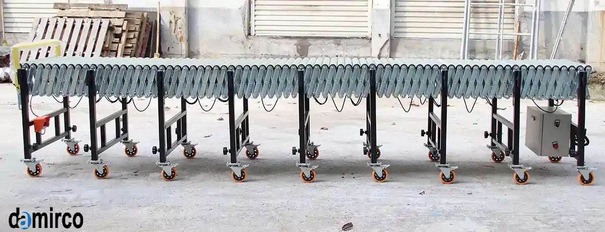 عکس دستگاه نوار نقاله رولیکی در محل