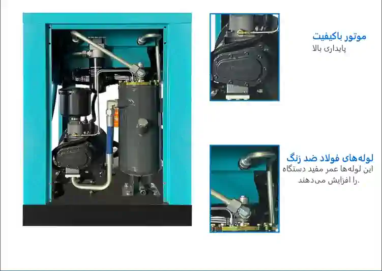 قطعات کمپرسور اسکرو و توضیحات آن